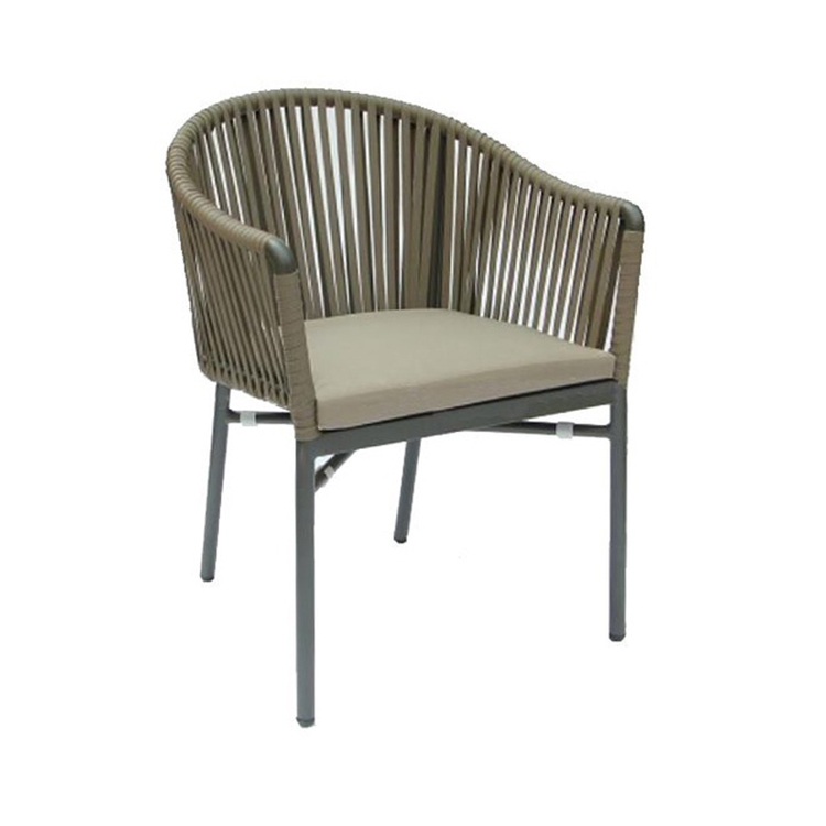 Nordic Style Luxury Outdoor Furniture Terrace Hotel Balcony Rope Dinning Chair【I can-20134】