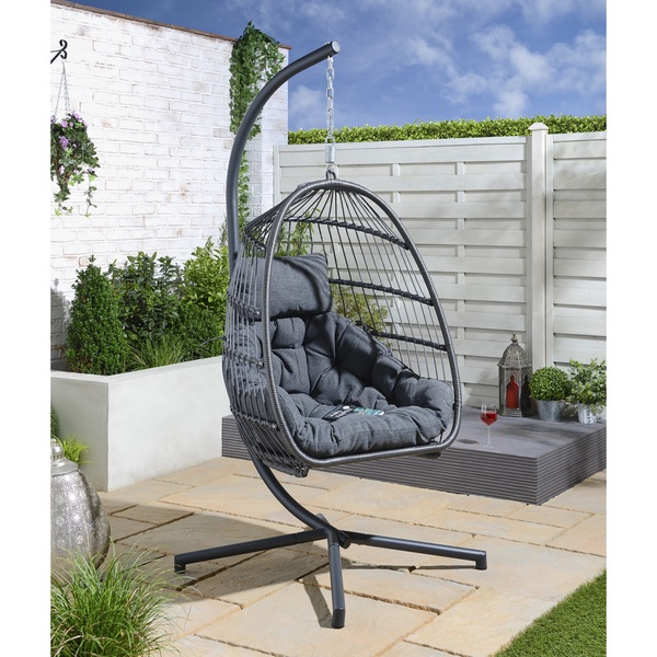 Outdoor Rattan Furniture Swing Hanging Chair Rattan ALL- Aluminum Chair SLT9006