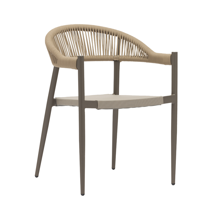 Modern Restaurant Hotel Commercial Used Rope Outdoor Garden Weaving Dining Chair【RC-20136】