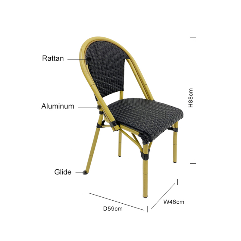Counter Rattan Restaurant Chair BC-201193