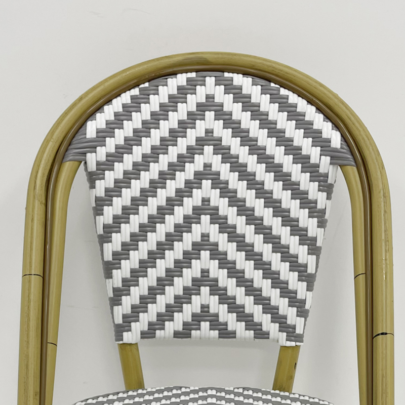 Customized Height Dark Grey Rattan Chair