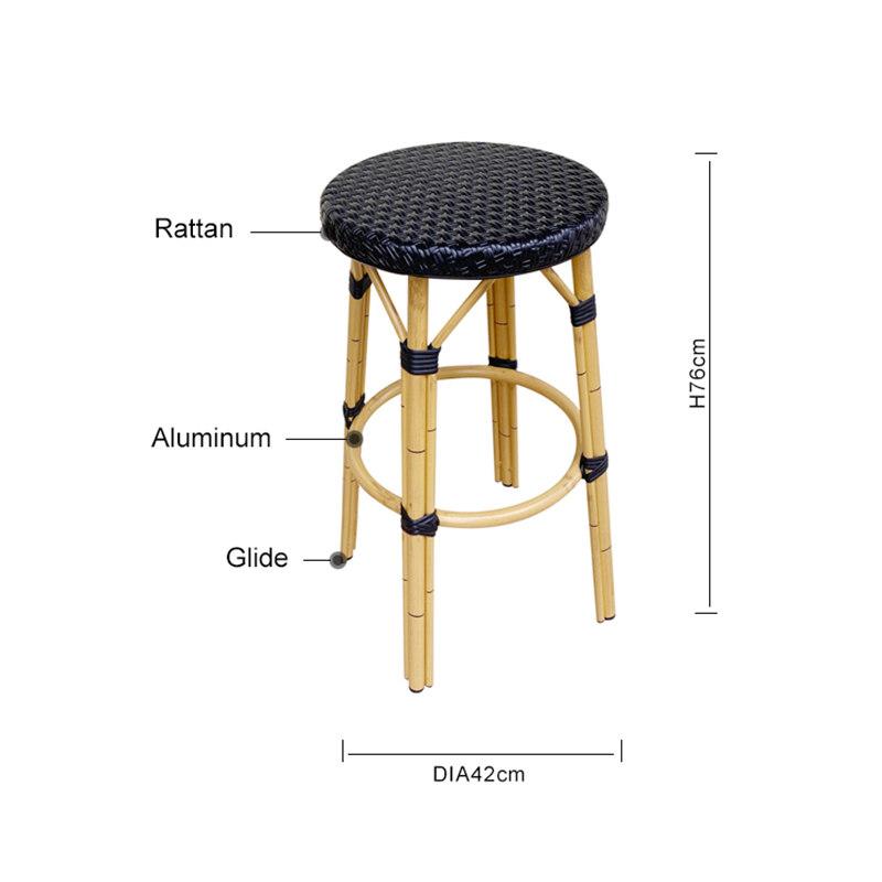 Outdoor Height Transparent Rattan Chair