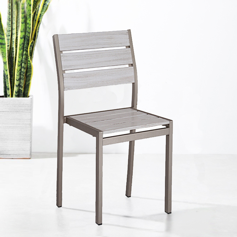 Plastic Wood Modern Dining Chair