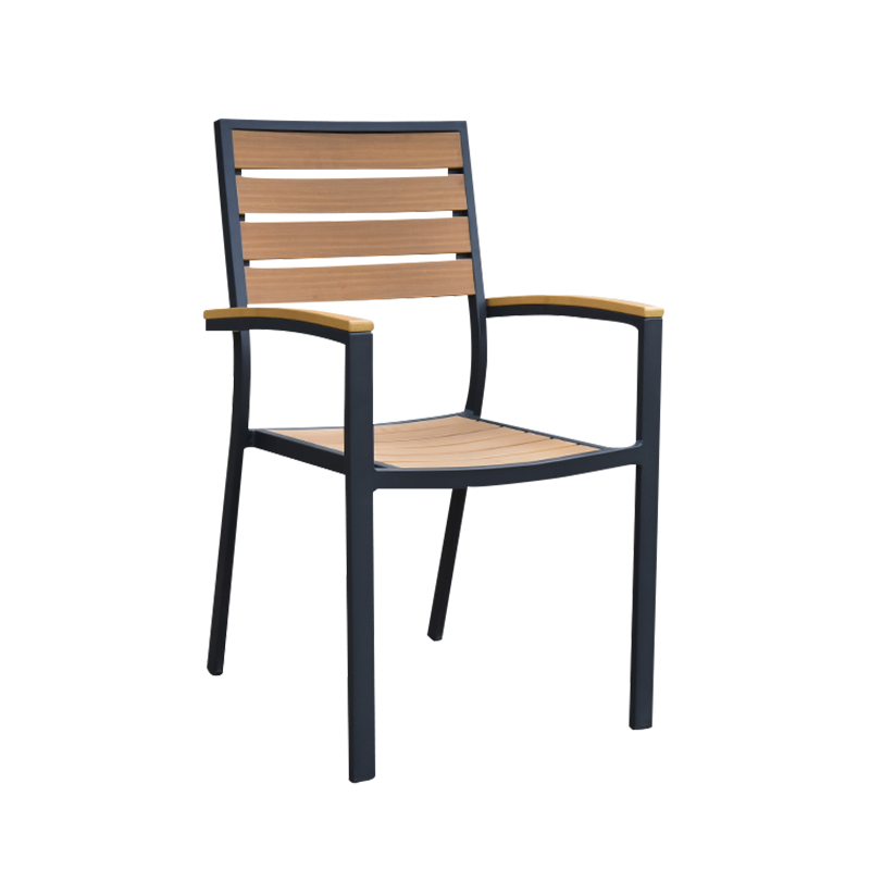 Plastic Wood Comfortable Bar Chair