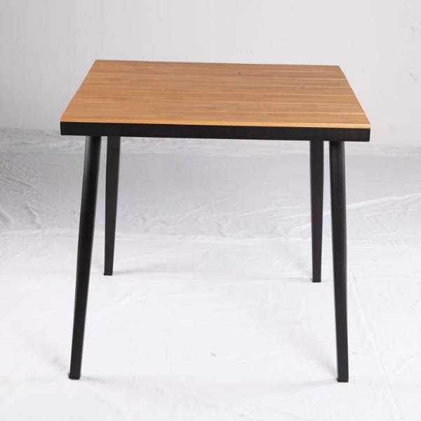 Metal Wooden Food Court Restaurant Table【 I can-30015-K/D】
