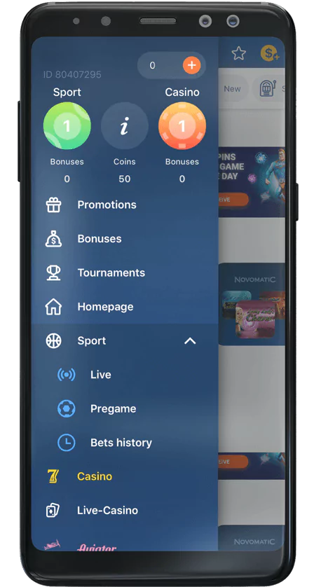 Screenshots of official Mostbet Application 2